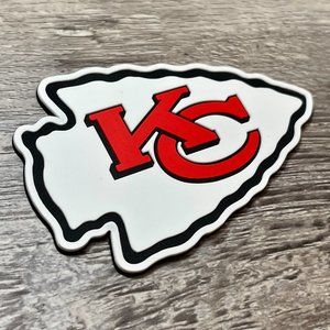 Kansas City Chiefs 3D Patch Snapback Trucker Hat- Black/ White